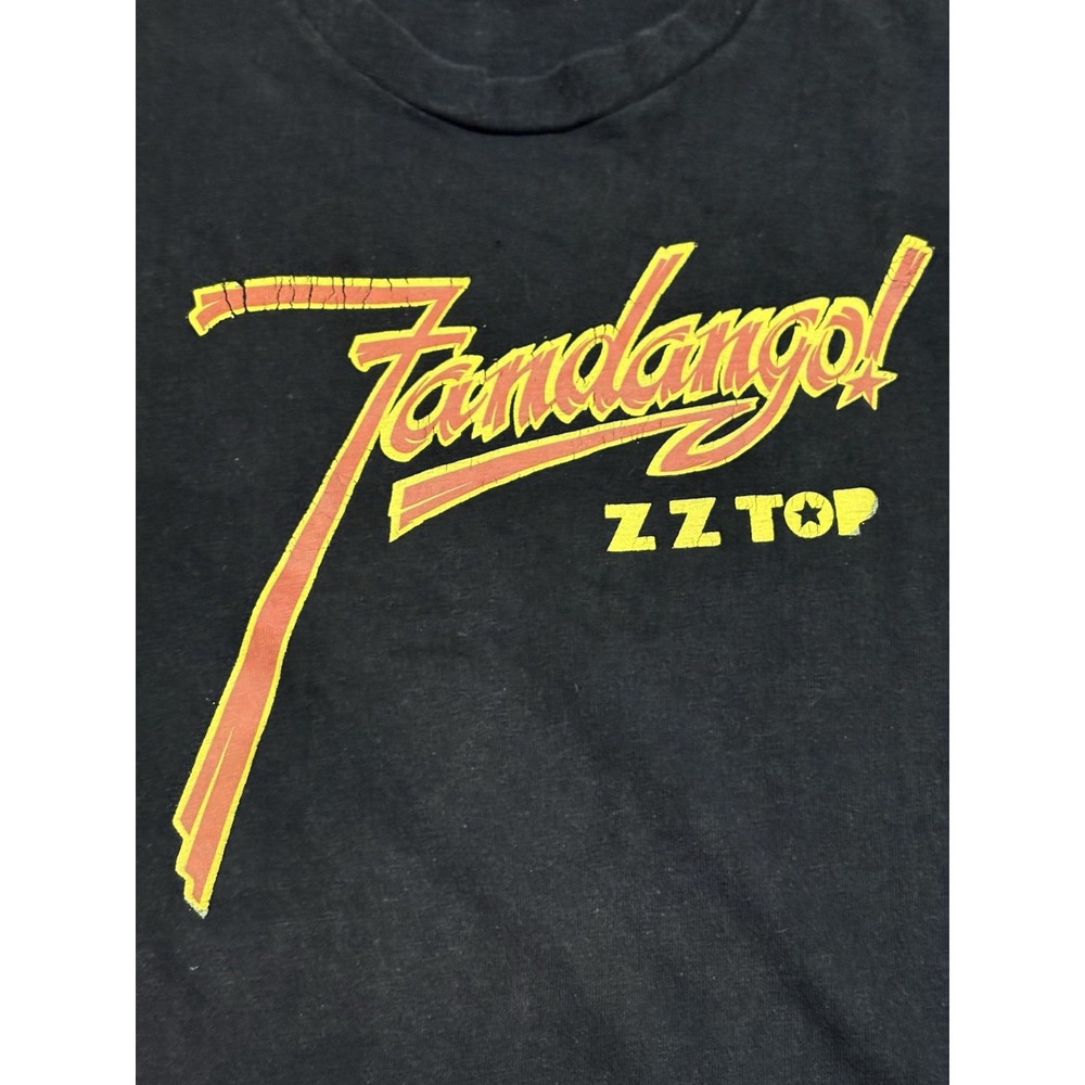 Original Vintage 70s ZZ Top Fandango T-Shirt Tour Rock Band Graphic Tee S/M - Picture 1 of 7